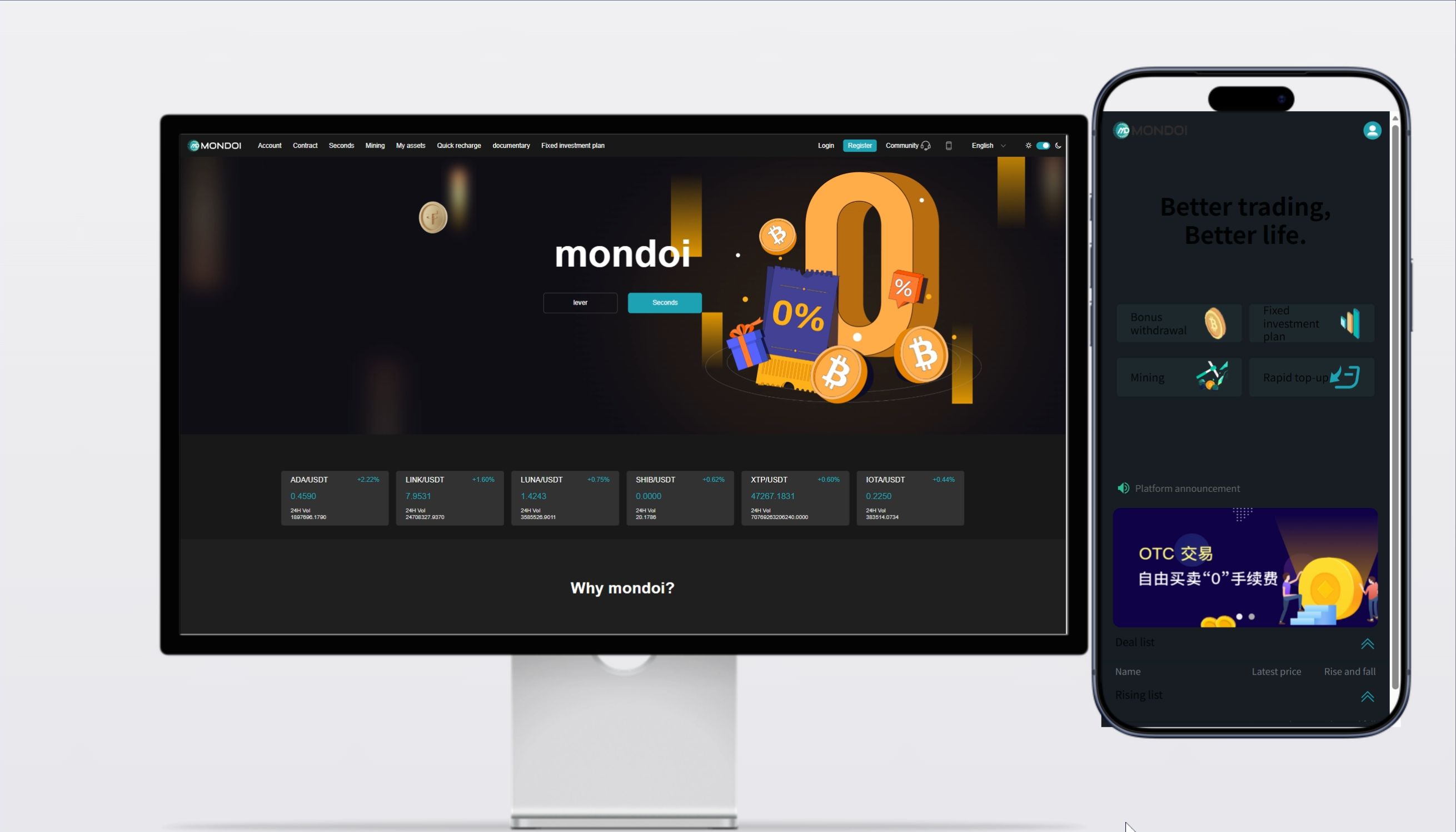 【精品跟单版】交易所源码 | 合约+秒合约+跟单+锁仓挖矿 多模式
